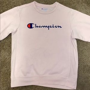 ❌SOLD❌ Light pink champion sweatshirt